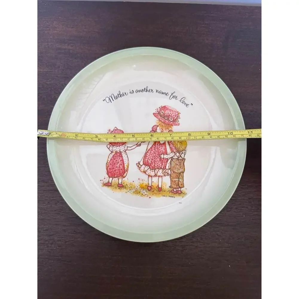 Holly Hobbie Plate 1972 Collectors “Mother is Another Name for Love” VTG Retro